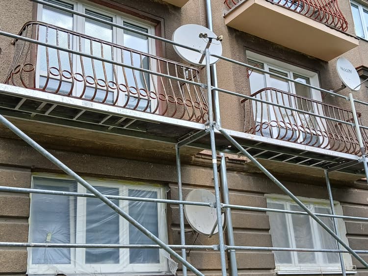 4. ukázka Poslední dokončená práce rekonstrukce balkónů v Sokolově - Jinex.cz | Jiří Nesměrák