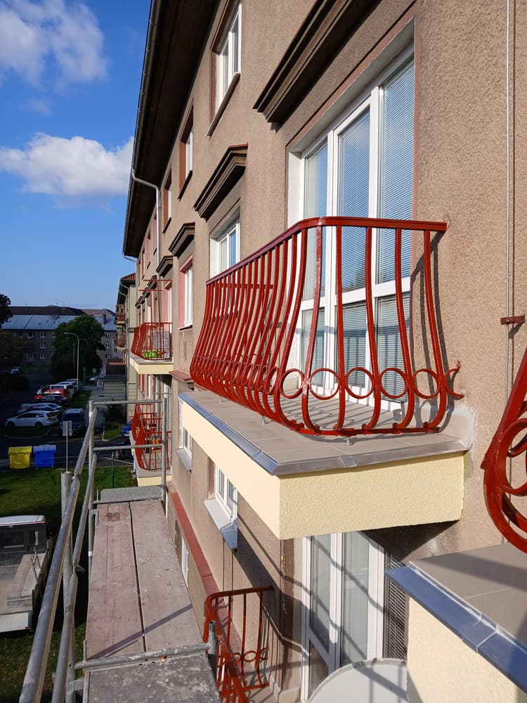 8. ukázka Poslední dokončená práce rekonstrukce balkónů v Sokolově - Jinex.cz | Jiří Nesměrák