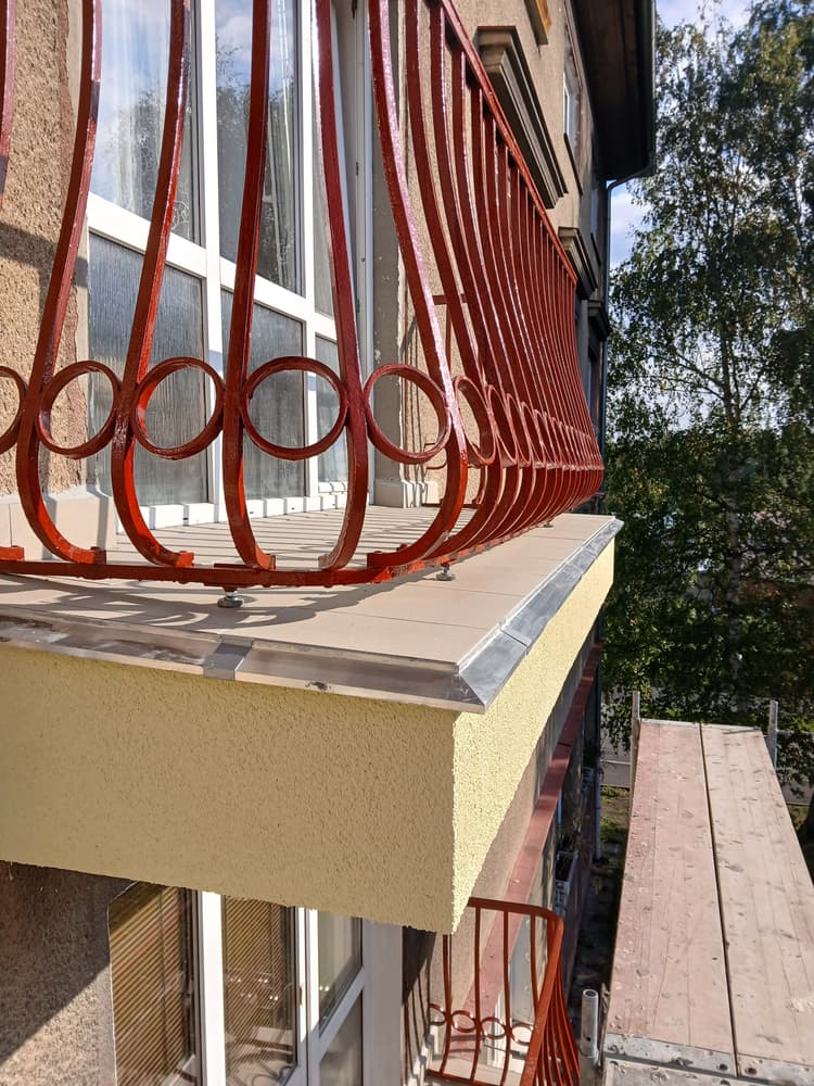 9. ukázka Poslední dokončená práce rekonstrukce balkónů v Sokolově - Jinex.cz | Jiří Nesměrák